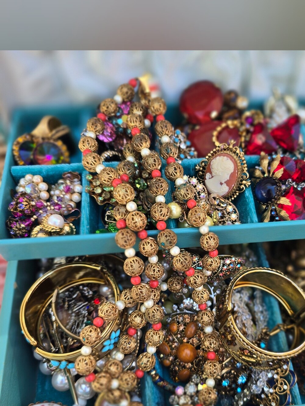 Vintage Costume Jewelry Lot Lady Buxton